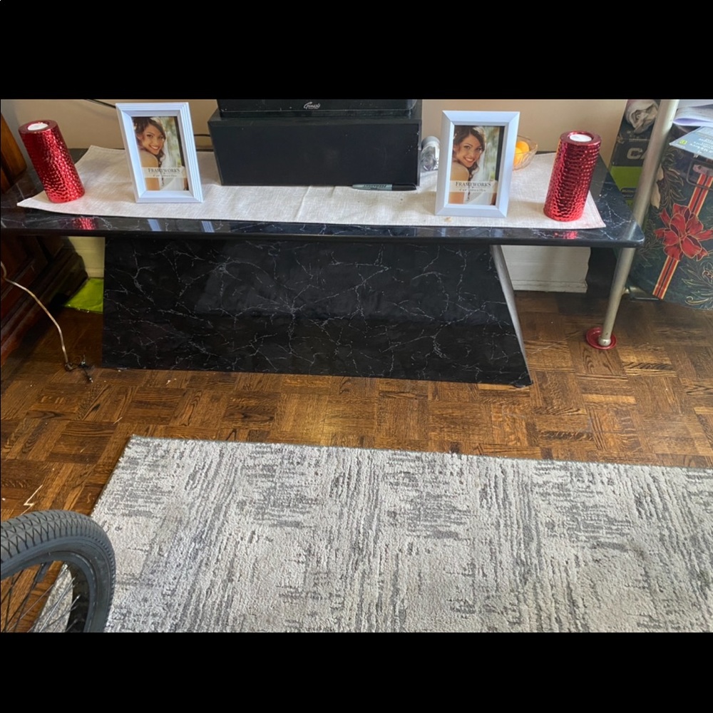 Marble TV stand